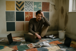 Papier peint tendance 2025 — motifs organiques et textures naturelles pour intérieur contemporain
