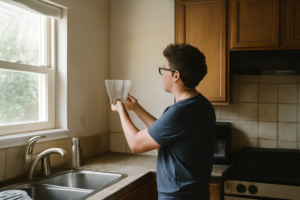Couleur des murs pour cuisine moderne — peinture gris clair pour cuisine lumineuse et élégante, idées déco tendance