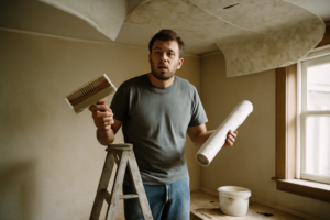 Papier peint pour plafond moderne à motifs géométriques, décoration intérieure pour salon et chambre, pose professionnelle